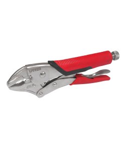 Pinza de presión con mango bimaterial de 7" quijada curva Urrea PCUB7
