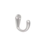 Gancho sencillo tipo perchero, 4 cm, cromo mate, HERMEX