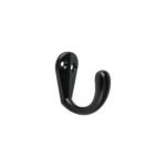 Gancho sencillo tipo perchero, 4 cm, negro, HERMEX