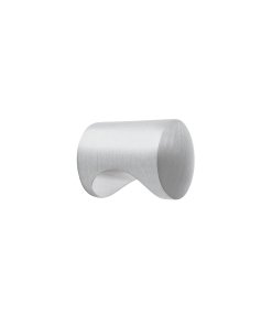 Perilla metálica estilo 'Cilindro', níquel satinado, acabado elegante y resistente para puertas de entrada, Hermex clave 43807