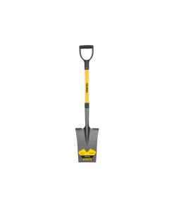 Pala escarramán Truper Tru Pro puño 'Y' mango de fibra de vidrio - Tecnología de absorción de impactos para uso profesional intensivo que protege articulaciones durante excavaciones prolongadas (Clave 17152)