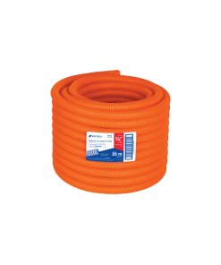Poliducto Volteck 3/4" Corrugado Flexible s/Guía Rollo 25m - Flexibilidad para Proyectos de Mediana Escala que Requieren Adaptabilidad (Clave 40135)