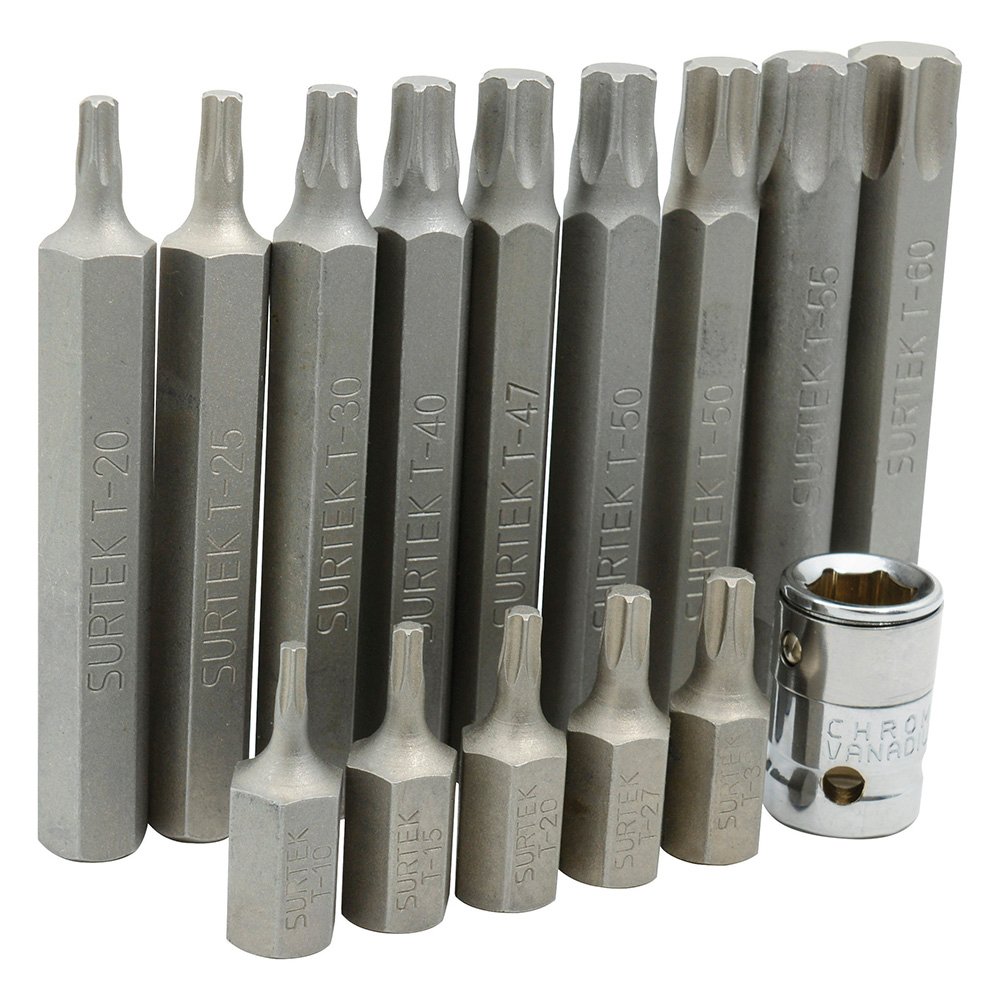 Juego de puntas Torx hexágono de 3/8", 15 piezas Surtek PFB15