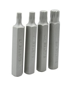 Juego de puntas bristol hexágono de 1/4", 4 piezas Surtek PFB4