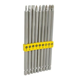 Juego combinado de puntas extra largas hexágono de 1/4", 9 piezas Surtek PFCL9