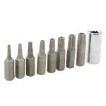 Juego de puntas Torx de seguridad hexágono de 1/4", 9 piezas Surtek PFT9