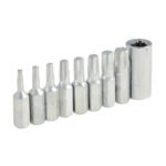 Juego de puntas Torx hexágono de 1/4" con adaptador, 9 piezas Surtek PFTX9