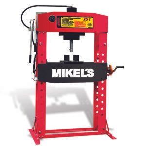 Prensa hidroneumática con pistón y manómetro (75 ton) MIKELS PHB-75