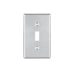 Placa de Acero Inox. para interruptor vertical, Standard