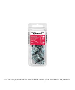 Blíster con 6 Pijas 2' Hexagonal Punta Broca con Rondana, Precisión y Versatilidad para Cortes Finos, clave 40798 - Fiero