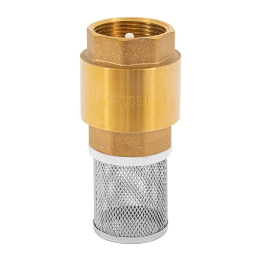 Pichancha con Rejilla de Acero Inoxidable de 1-1/4', Ideal para Instalaciones de Fontanería, FOSET Clave 49057
