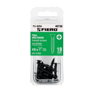 Blíster 18 pijas #8 x 1' cabeza plana phillips multiusos