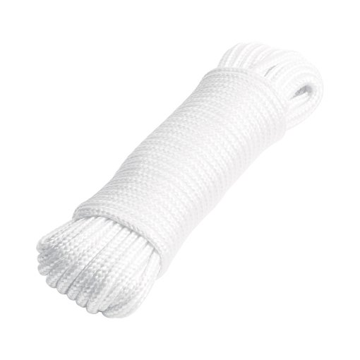 Piola de poliéster diamante de 4mmx15m blanca, madeja, FIERO