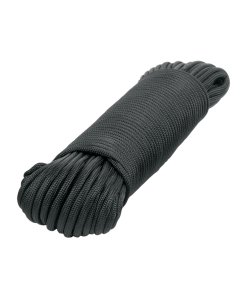 Piola de Nylon Paracord de 4mm x 30m Negro, Madeja, Resistencia para Ajustes Pesados, clave 49704 - Fiero