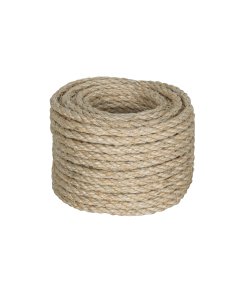 Piola de Sisal de 6mm x 15m Natural, Resistente y Duradera, Ideal para Proyectos de Construcción, Clave 45655, Fiero