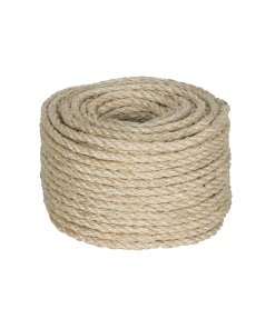 Piola de Sisal de 6mm x 30m Natural, Resistente y Duradera, Ideal para Proyectos de Construcción, Clave 45656, Fiero