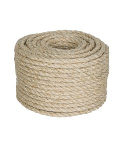 Piola de Sisal de 8mm x 30m Natural, Resistente y Duradera, Ideal para Proyectos de Construcción, Clave 45658, Fiero