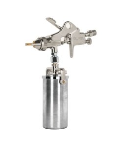 Pistola compacta Truper p/retoque HVHP vaso aluminio 1.5 mm - Tecnología de alto volumen baja presión para trabajos detallados que garantiza acabados profesionales con mínimo overspray (Clave 14088)