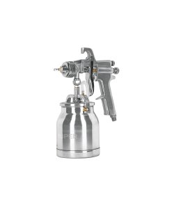 Pistola para Pintar Truper Succión HVHP con Vaso Aluminio 1.8 mm 2 Válvulas - Tecnología de Alta Presión para Trabajos Pesados que Garantiza Penetración Óptima (Clave 14087)