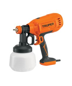 Pistola eléctrica Truper para pintar de 330 W - Tecnología de atomización eléctrica para decoración doméstica que elimina la necesidad de compresores externos (Clave 15382)