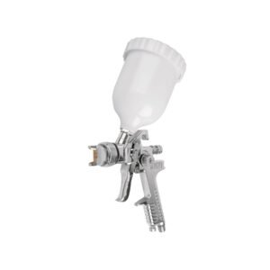 Pistola p/pintar gravedad HVLP vaso plástico, 1.4 mm, TRUPER