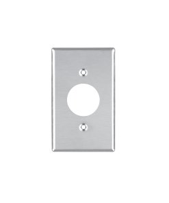 Placa Volteck Standard Acero Inox Contacto Sencillo - Seguridad en Conexiones Eléctricas para Uso Intensivo (Clave 46546)
