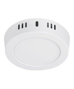 Luminario LED Volteck tipo plafón 6 W redondo luz de día blanco - Tecnología de iluminación circular para áreas compactas que proporciona claridad natural con mínimo impacto visual y energético (Clave 46711)