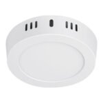 Luminario LED plafón 6W 3000K, redondo, blanco, VOLTECK