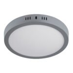 Luminario LED plafón 18W 6500K, redondo, gris, VOLTECK