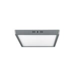 Luminario LED plafón 24W 6500K, cuadrado, gris, VOLTECK