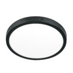 Luminario LED plafón 24W 6500K, redondo, negro, VOLTECK