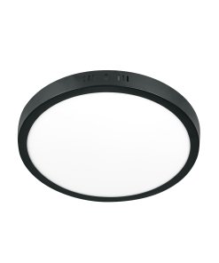 Luminario LED Volteck tipo plafón 24 W redondo luz de día negro - Tecnología de iluminación de superficie para ambientes exclusivos que combina potencia lumínica con elegancia minimalista absoluta (Clave 47398)