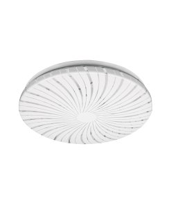 Luminario LED Volteck Basic 15W Plafón Espiral Luz Cálida - Diseño Dinámico para Ambientes que Requieren Calidez (Clave 48209)