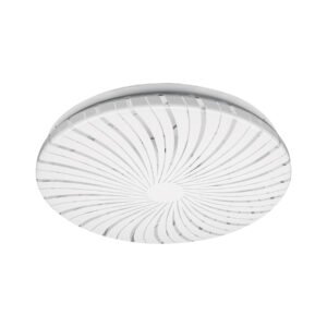 Luminario LED Volteck Basic 15W Plafón Espiral Luz Cálida - Diseño Dinámico para Ambientes que Requieren Calidez (Clave 48209)