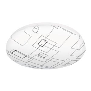 Luminario LED Volteck Basic 18W Plafón Cuadros Luz Día - Mayor Potencia para Patrones Decorativos que Mejoran Ambientes (Clave 43178)