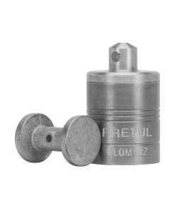 Plomada metálica de 200 g con centro, ideal para nivelaciones y mediciones precisas, PRETUL, clave 22461.