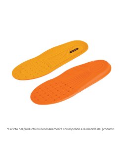 Bolsa con par de plantillas memory foam para zapato talla 24, plantilla ergonómica para confort, uso general, Truper clave 104158.