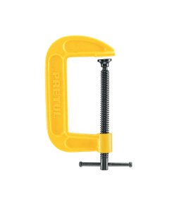 Prensa de 4' de hierro dúctil para carpintería, confiable para sujeción de materiales durante el trabajo, PRETUL, clave 27202.