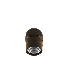 Portalámpara Volteck de policarbonato sencillo - Tecnología de conexión transparente para aplicaciones ligeras que proporciona durabilidad excepcional con resistencia a impactos (Clave 46542)