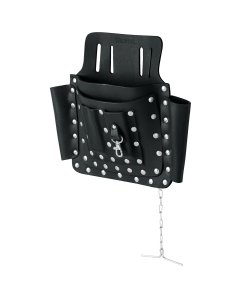 Porta Herramientas Truper de Cuero con 8 Compartimentos - Tecnología de Protección Superior para Herramientas de Valor contra Raspones (Clave 11511)