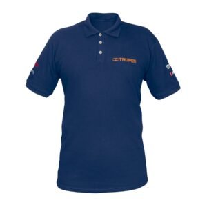 Playera polo Truper para hombre azul M - Tecnología de fibra duradera para uso diario que conserva su apariencia profesional lavado tras lavado (Clave 60464)