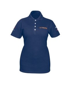 Playera polo Truper para mujer azul M - Tecnología de tejido adaptable para ambientes laborales que proporciona movilidad sin sacrificar presencia profesional (Clave 60473)