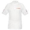 Playera polo Truper para hombre blanca M - Tecnología de tejido premium para ambientes comerciales que combina elegancia con durabilidad excepcional (Clave 60454)