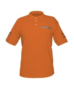 Playera polo Truper para hombre naranja M - Tecnología de color intenso para identificación corporativa que mantiene su tonalidad vibrante incluso tras múltiples lavados (Clave 60459)