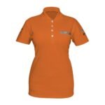 Playera polo Truper para mujer naranja G - Tecnología de alta visibilidad para personal femenino que combina seguridad con estilo adaptado a la anatomía femenina (Clave 60469)