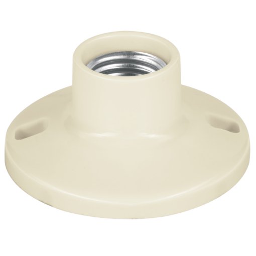 Portalámpara Volteck de baquelita 3-1/2" - Tecnología de conexión termoresistente para instalaciones básicas que proporciona soporte seguro con material aislante de alta durabilidad (Clave 46519)