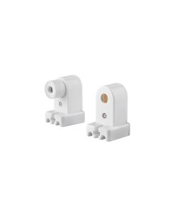 Bolsa Volteck 2pz Portalámparas para Tubo LED y Fluorescente Base FA8 - Tecnología de Reemplazo Fácil para Mantenimiento de Luminarias (Clave 46506)