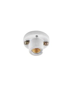 Portalámpara Volteck de porcelana para candil - Tecnología de montaje decorativo para iluminación ornamental que combina resistencia térmica con acabado refinado y elegante (Clave 46531)