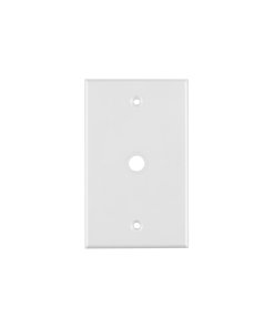 Placa Volteck Standard Pasacable Blanca ABS - Diseño Práctico para Paso de Cables que Mantiene Orden y Estética (Clave 49711)