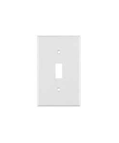 Placa Volteck Standard Interruptor Vertical Blanca ABS - Configuración Especial para Sistemas de Control Lumínico (Clave 47726)